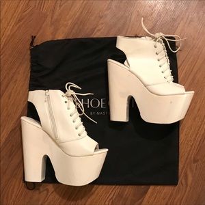 White heels  . Size 8.5